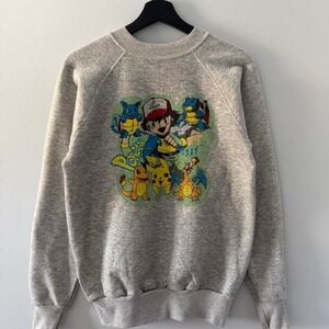Vintage 80s Men's Pokémon Sweatshirt Medium
